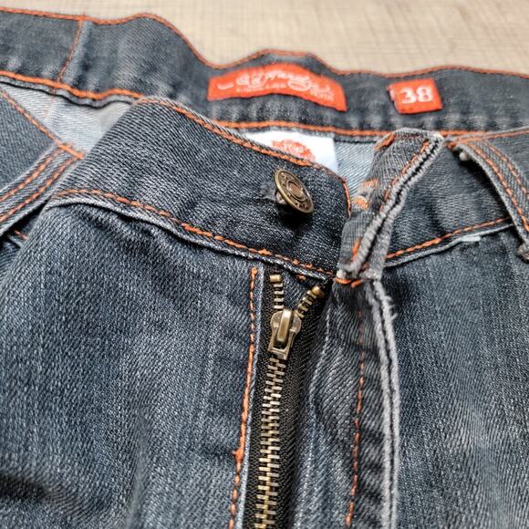 Ed Hardy Christian Audigier VTG 2007 Tiger Embroidered Baggy Jean Size 38x32 Y2K - Picture 5 of 16